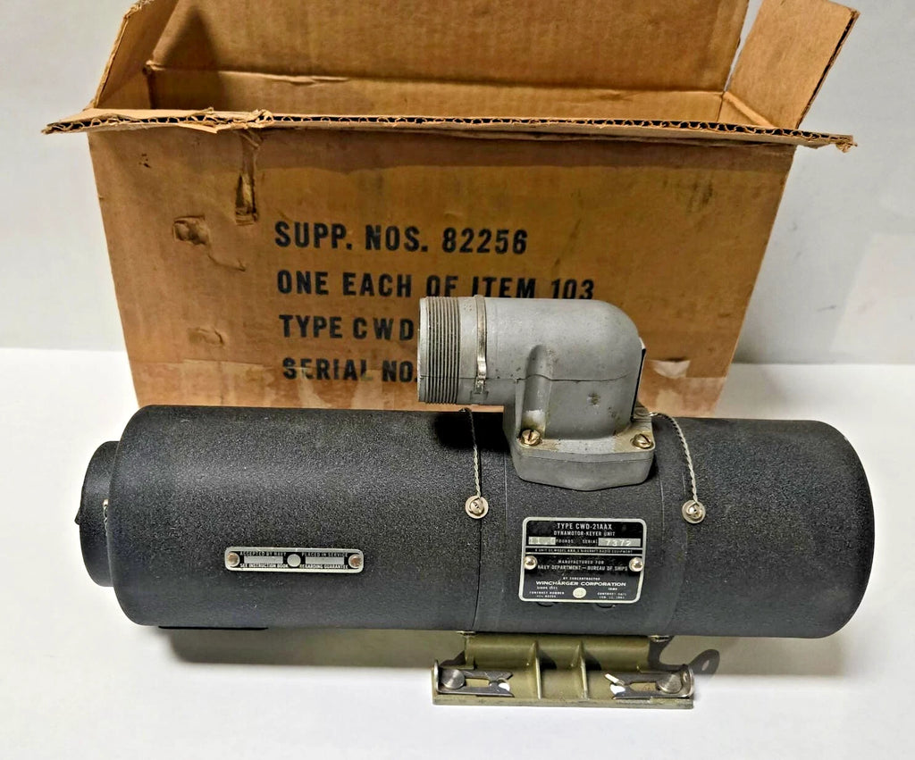 Military Signal Corps Dynamotor Model CWD-21AAX US NAVY