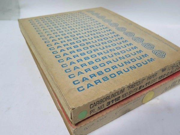 Carborundum Fastcut Finishing Paper 9x11" Aloxite 10863 Grit 150 Qty 200 New