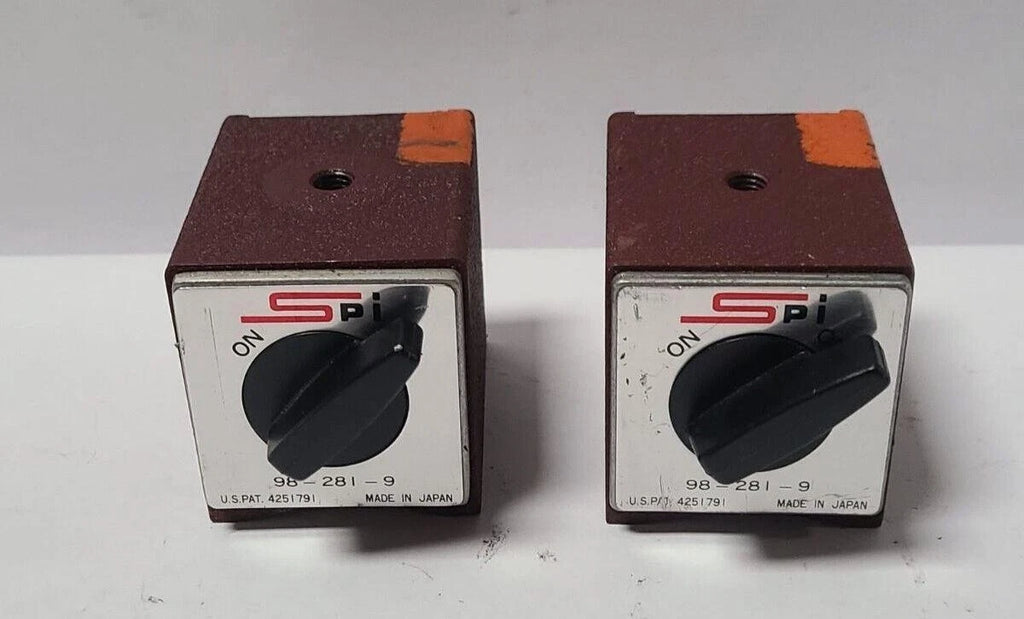 Lot of 2 SPI Type 98-281-9 Magnet Holder Base Made In Japan
