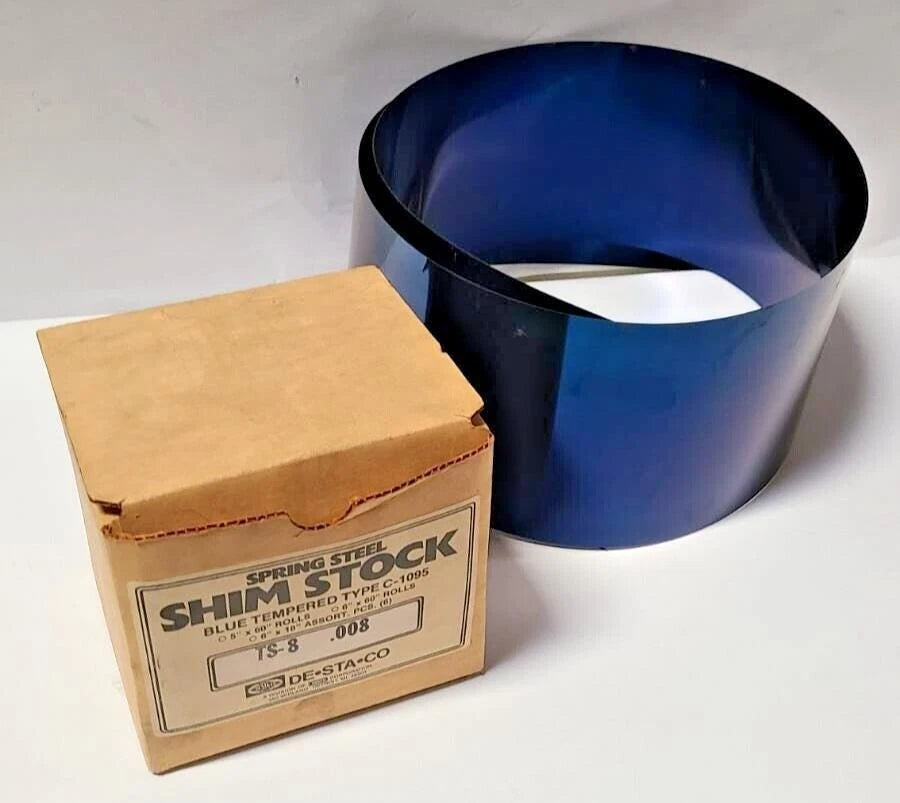 Destaco Shim Stock 0.008'' Thick 60'' Long 6″ Wide Spring Steel TS-8