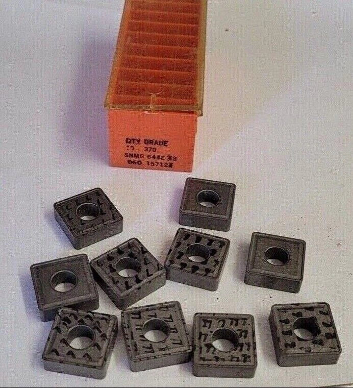 10 Pcs Carboloy Systems SNMG 644E 48 Grade 370 Carbide Inserts New Tool