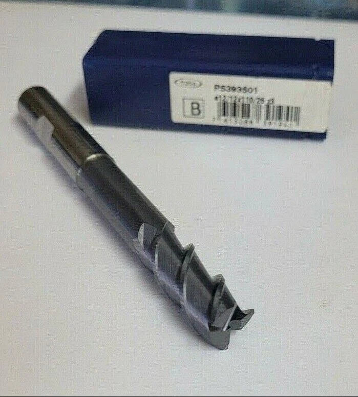 Fraisa P5393501 3 Flute 12mm 26mm LOC 110mm OAL Solid Carbide End Mill New