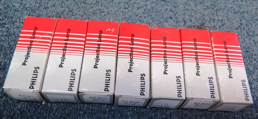 Lot Of 7 PHILIPS FCR 100W 12V Projection Lamp New