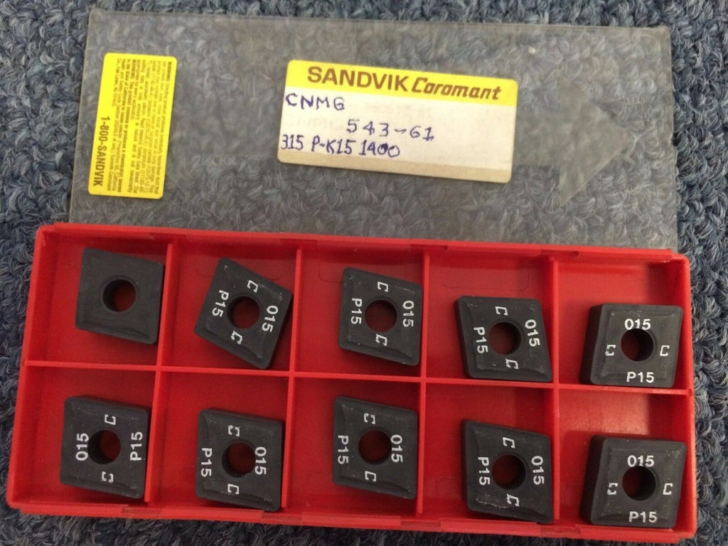 SANDVIK Coromant CNMG 543 61 315 015 P-K15 Lathe Carbide Inserts 10 Pcs Tool New