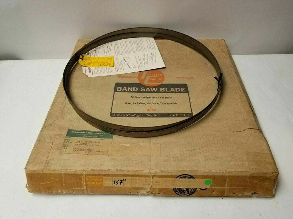 1 New Remington 13' 7" Length 3/4 Width Joined Band Saw Blade .032 Thickness