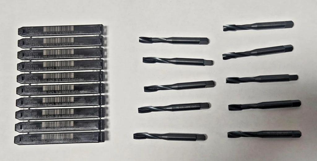 Lot of 10 OSG 1/4-28 GH3 3FX BOTT TAPS XO 1752701 S/O BRAND NEW Free Shipping