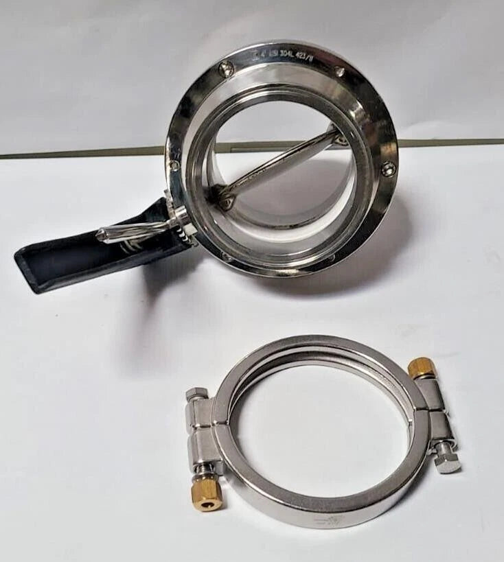 304L 4" AISI 423/11 MANUAL 2 POSITION BUTTERFLY VALVE Stainless Steel