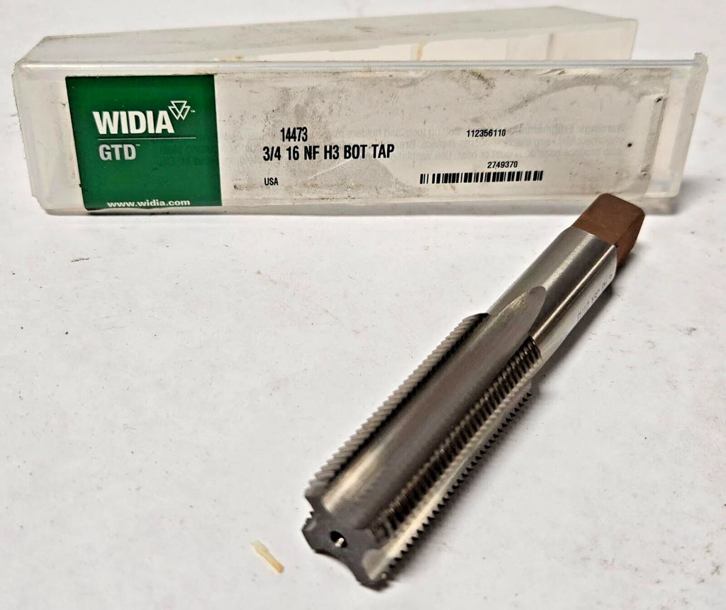 WIDIA New Straight Flute Tap - 3/4"-16, NF H3 BOT TAP, 4FL, 14473