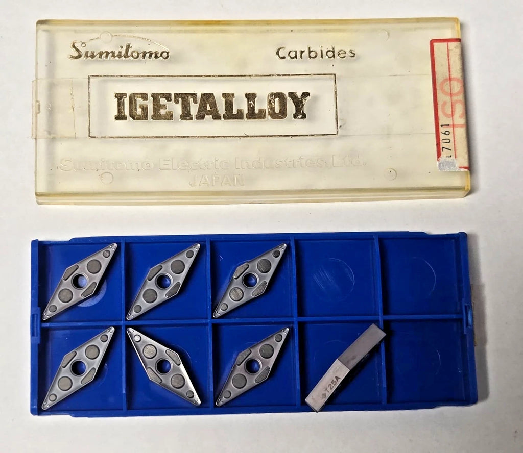 Sumitomo Igetalloy WNMG 332 ENG T25A Lathe Mill Carbide Inserts 7 Pcs New
