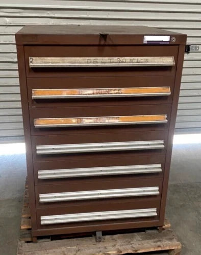 Stanley Vidmar 7 Drawers Cabinet Tool Box Storage Heavy Duty 30 x 27-1/2 x 44.5
