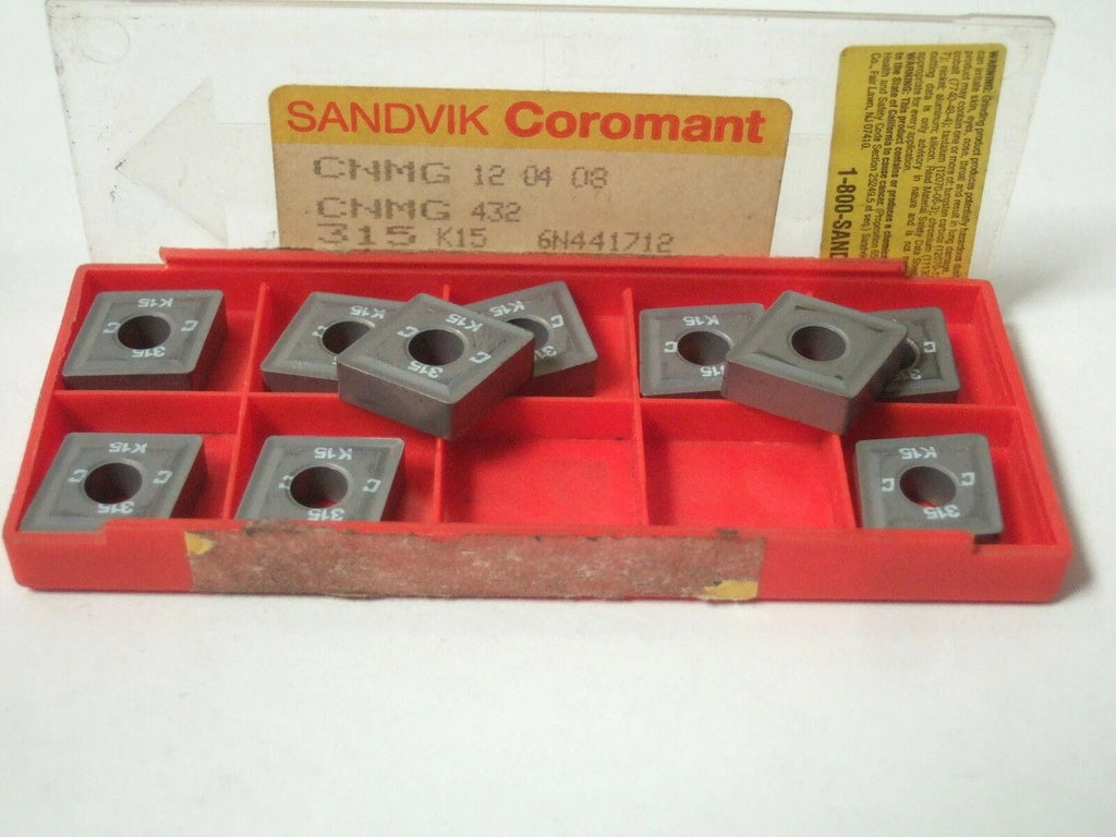SANDVIK Coromant CNMG 432 315 K15 Lathe Carbide Inserts 10 Pcs New