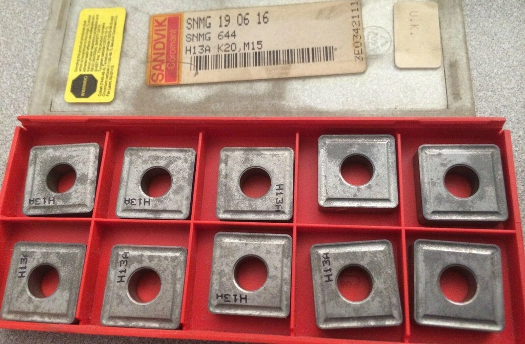 SANDVIK Coromant SNMG 644 19 06 16 H13A K20 M15 Lathe Mill Carbide Inserts 10Pcs