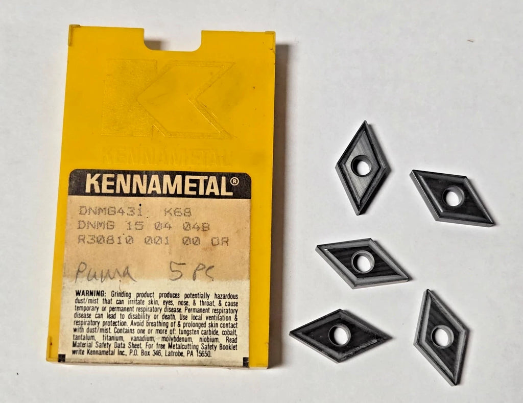 Kennametal DNMG 431 K68 15 04 04B Lathe Carbide Inserts 5 Pcs New