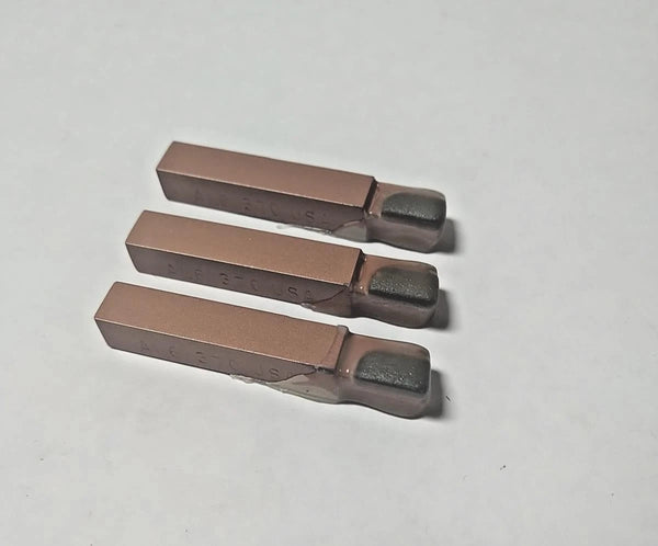 Brazed Tipped Carbide Lathe Tool Bit 3/8" Shank AL6 370 USA Made Lot of 3