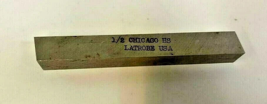 CHICAGO HS LATROBE 1/2 x 4" Square Lathe Tool Cutting Bits New USA
