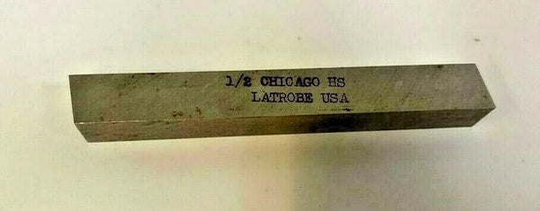 CHICAGO HS LATROBE 1/2 x 4" Square Lathe Tool Cutting Bits New USA