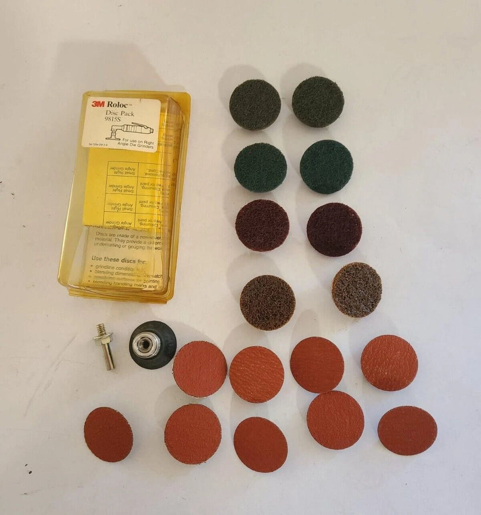 3M Roloc Disc Pack 9815S Unitized Wheel Various 1-1/2 inch Discs Scotch-Brite