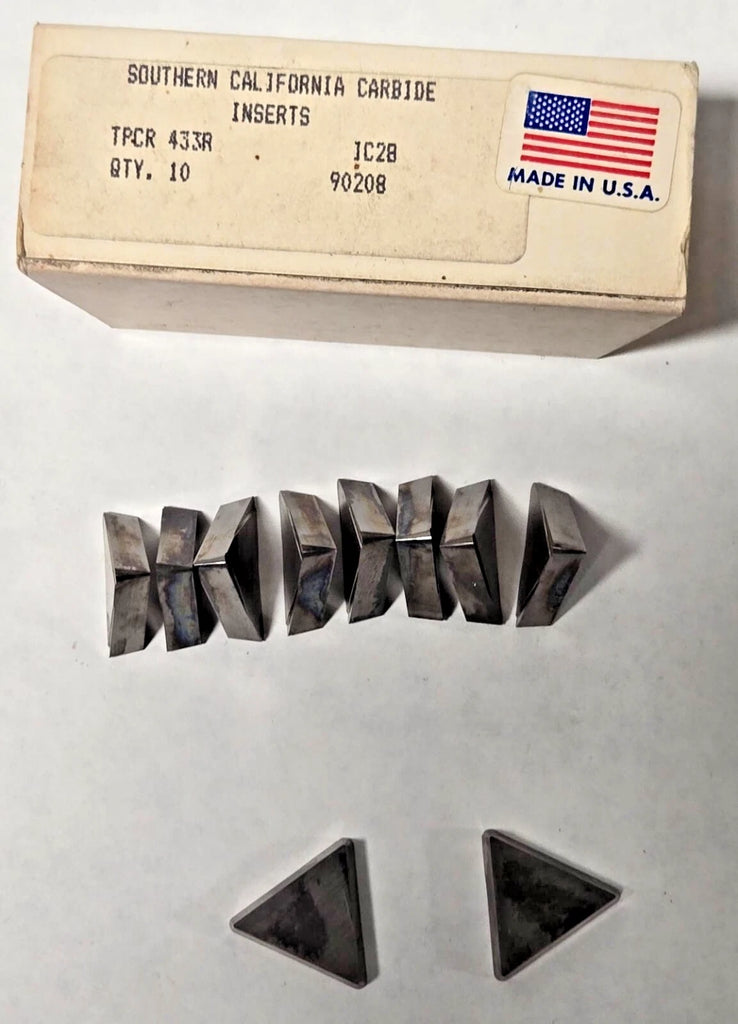 TPCR 433R Southern California Carbide Inserts IC28 Lathe Mill Turning 10 Pcs