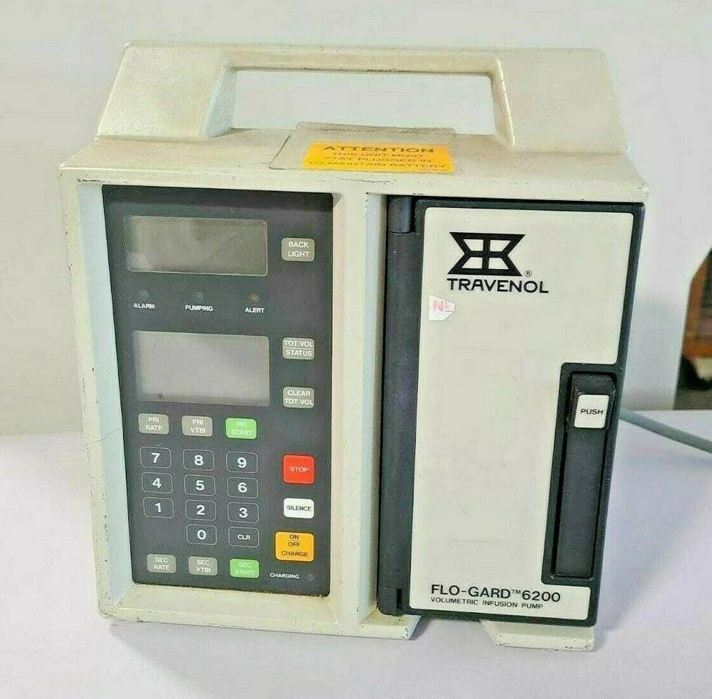 TRAVENOL Flo-Gard 6200 Volumetric Infusion Pump Japan 2M8043 Power Cord WORKING