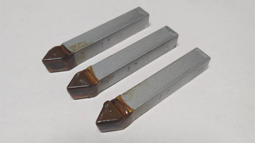 ACT Brazed Tipped Carbide Lathe Tool Bit 7/16" Shank E7 C2 USA MAde Lot of 3
