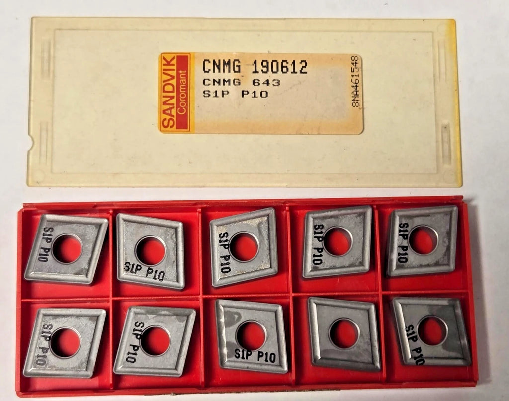 SANDVIK Coromant CNMG 643 S1P P10 190612 Lathe Mill Carbide Inserts 10 Pcs Tools