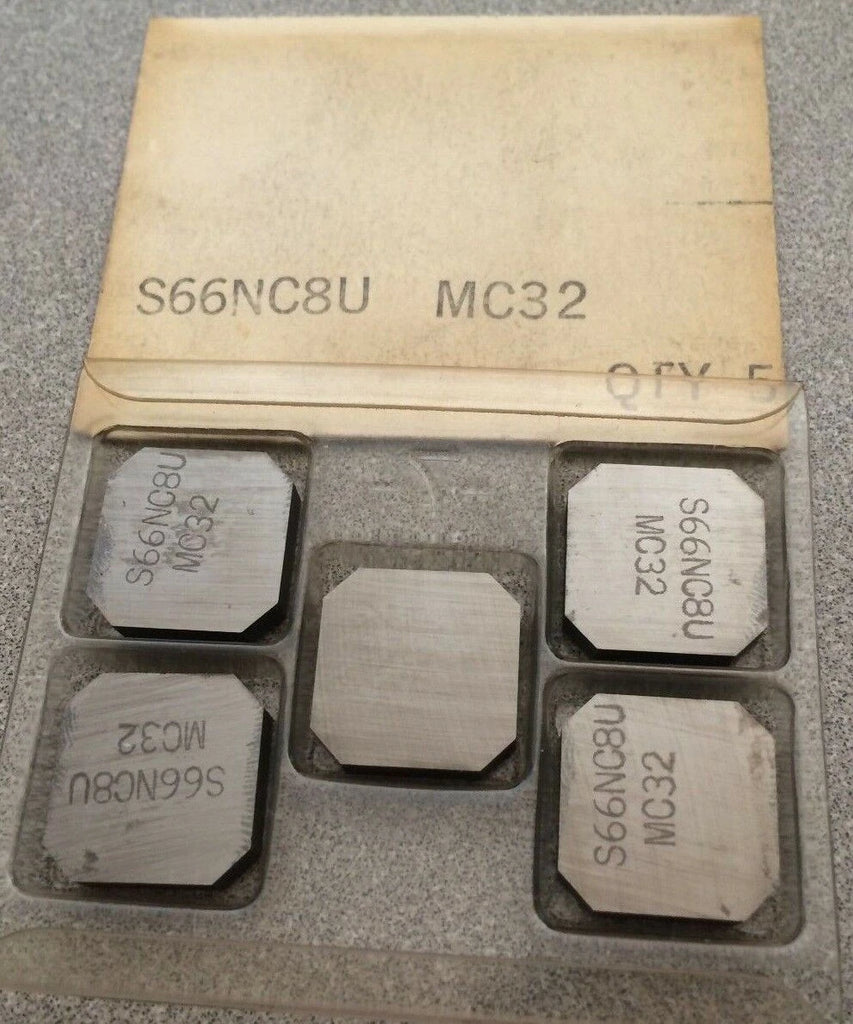 TOOL ABRASIVE SUPPLY Inserts S66NC8U MC 32 Lathe Carbide Inserts 5 Pcs New Tools