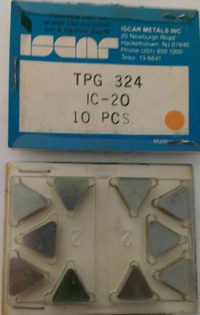 ISCAR TPG 324 IC 20 Carbide Inserts 10 Pcs Lathe Turning New Mill Tools
