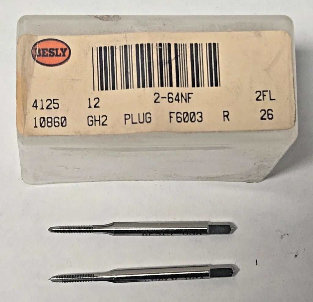 Lot of 2 Besly Tap #2 - 64NF GH2 Plug 2 FL Brand New USA Made