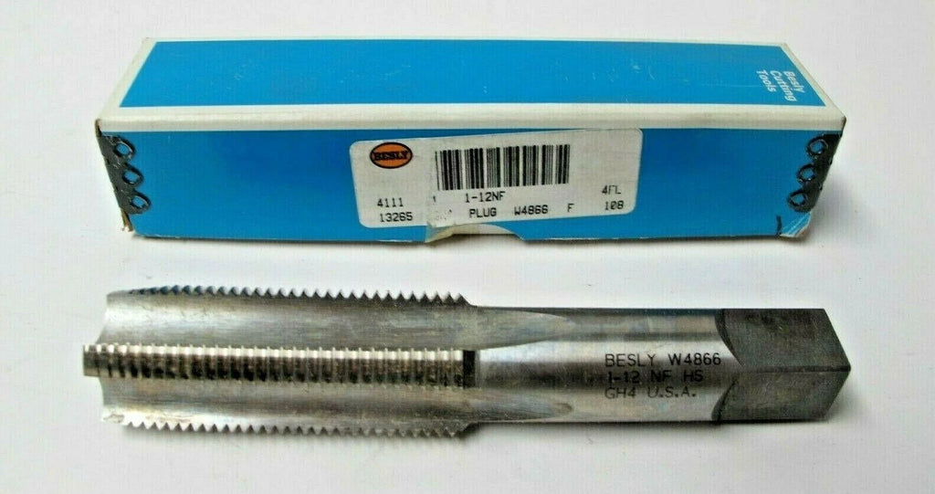1 Besly Tap 1-12NF 4 Flutes GH4 PLUG Brand New Made in USA