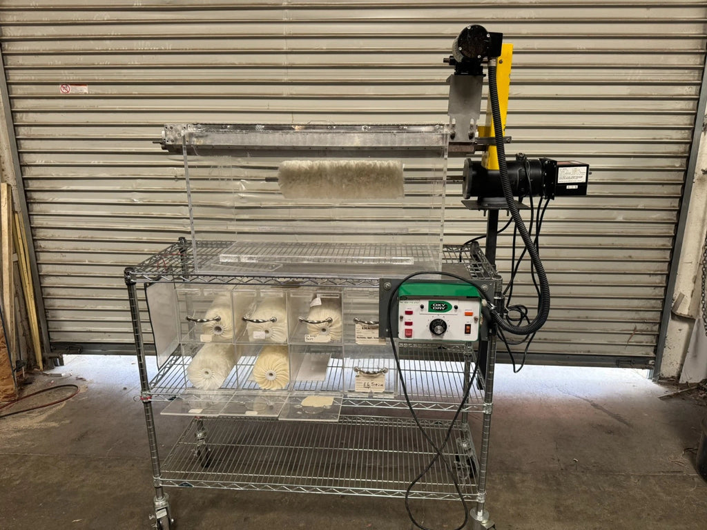 Rotary Brush Scent Polishing Applicator Machine Dayton Motor Dc Speed Control