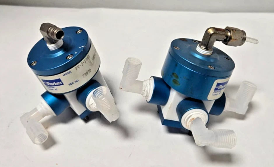 Lot of 2 Parker Partek PV-2-1344 Diaphragm Valve