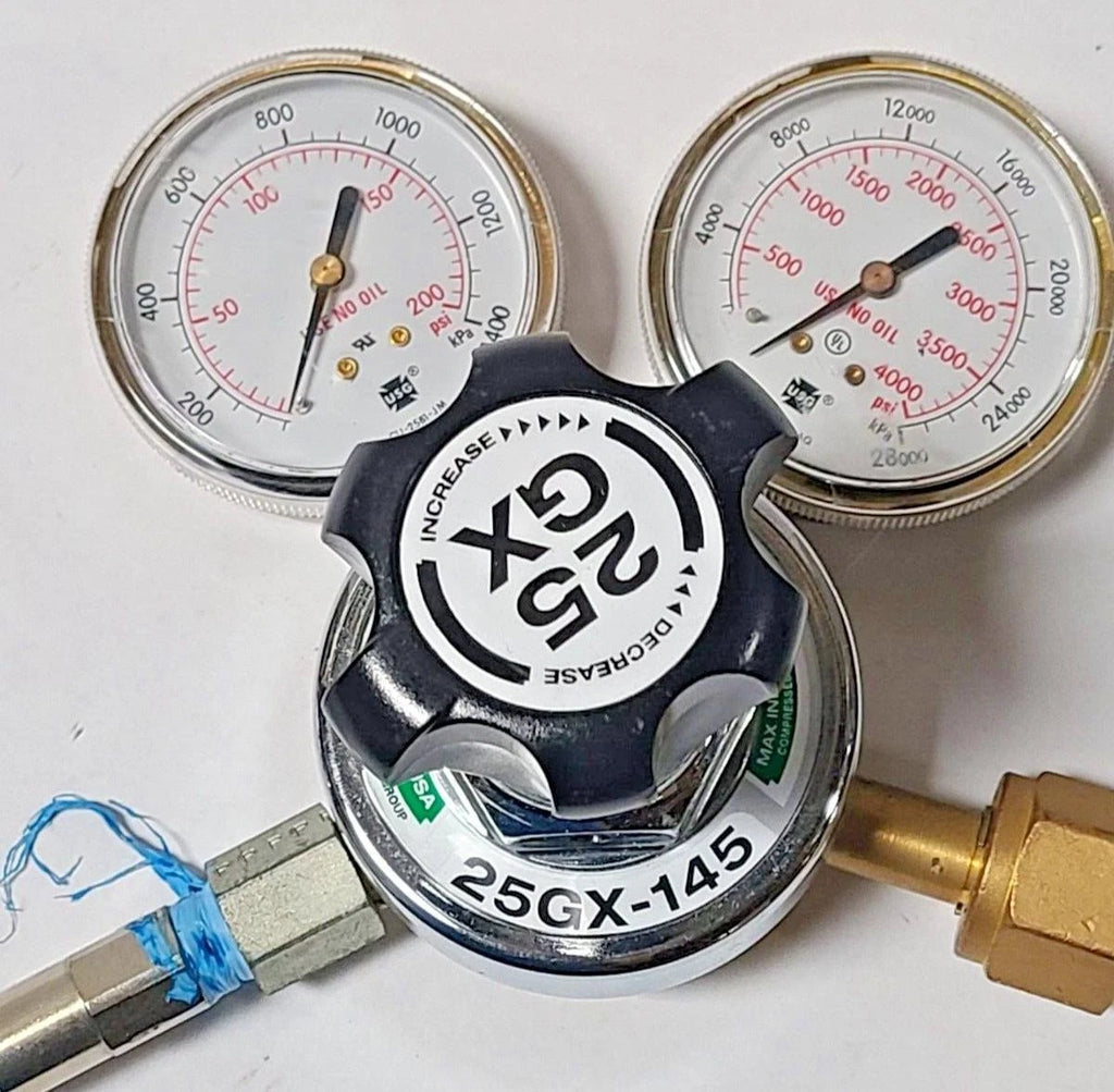Harris Model 25GX Single Stage Oxygen Regulator 25GX-145
