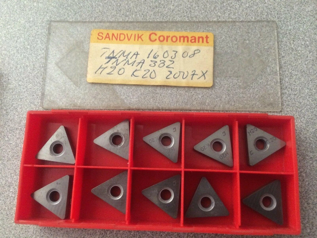 SANDVIK Coromant TNMA 160308 332 H20 K20 2007X Lathe Carbide Inserts 10 Pcs New