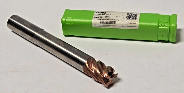 Helical Tool 86792 HEV-RN-L-50750-R.030 5 Flute Carbide End Mill 0.75" x 6"