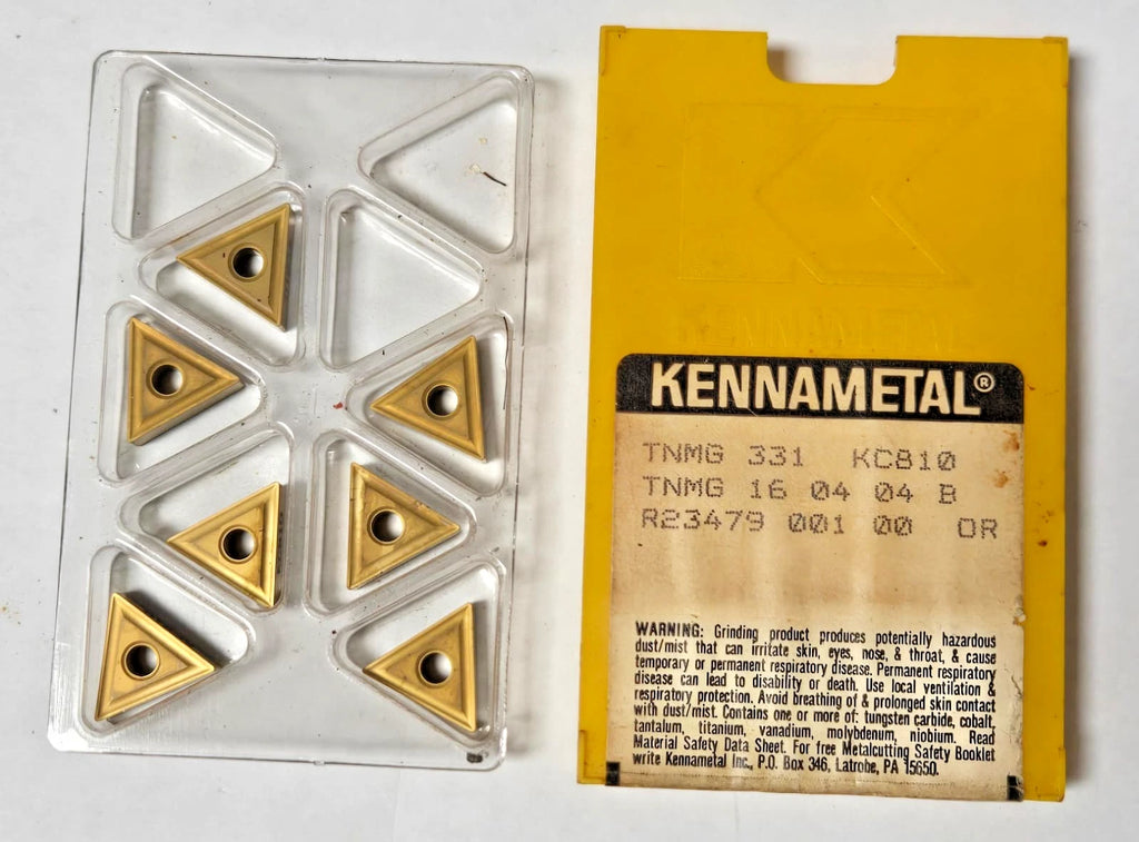 KENNAMETAL TNMG 331 KC810 16 04 04 B Carbide Inserts Turning Lathe 7 Pcs New