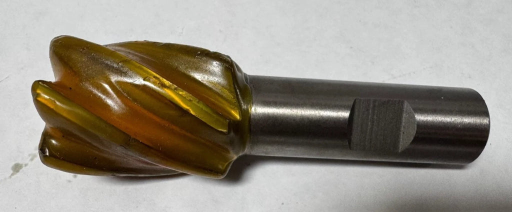 1-3/16" Dia 3/4" Shank Hanita 1207 M-42 End Mill 6 Flutes HSS Resharpened
