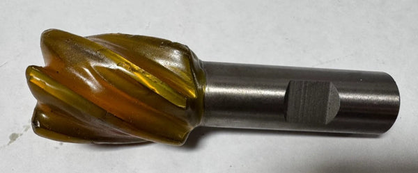 1-3/16" Dia 3/4" Shank Hanita 1207 M-42 End Mill 6 Flutes HSS Resharpened