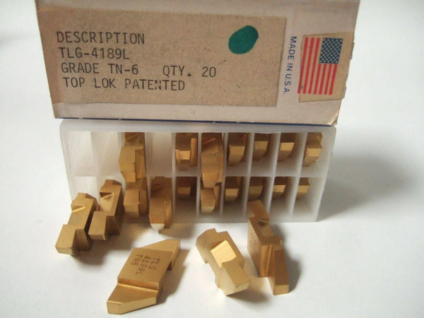 SANDVIK Coromant TLG 4189L Grade TN 6 Lathe Grooving Carbide Inserts 20 Pcs New