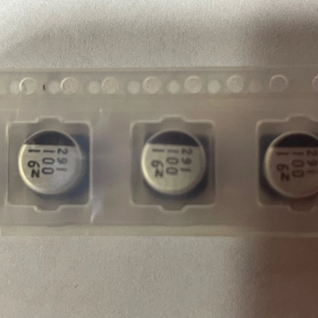 Lot of 400 NIC Components NACZ101M16V6.3X6.3TR13 Electrolytic Capacitor 49233-04