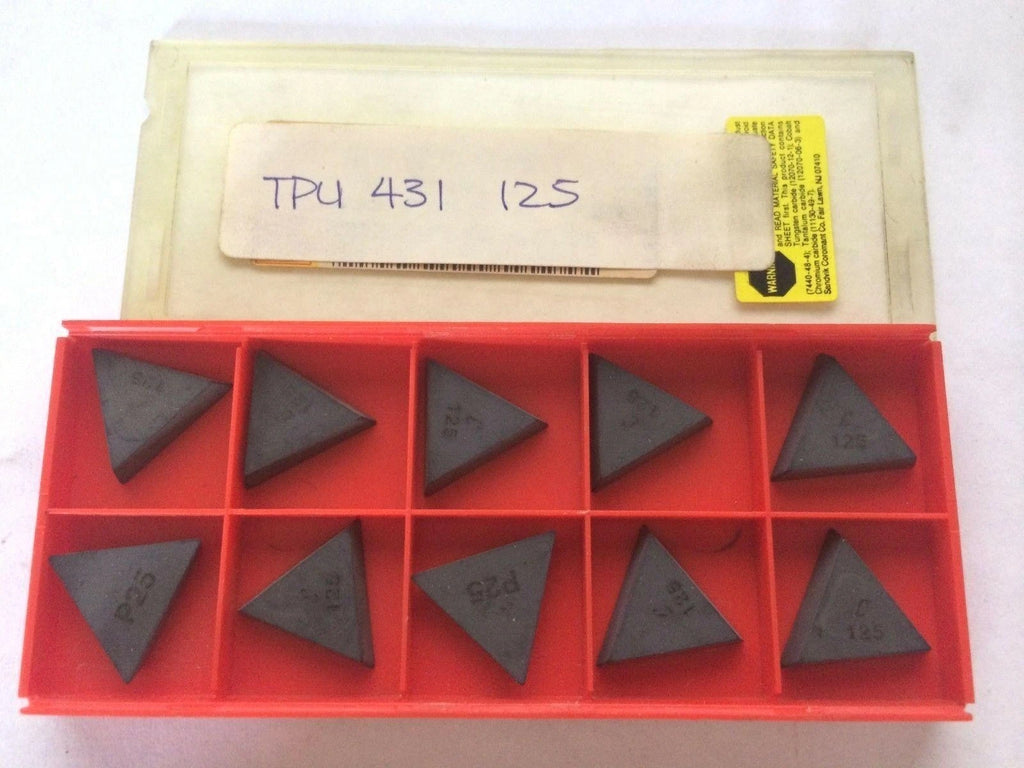 10 Pcs SANDVIK Coromant TPU 431 125 Lathe Mill Carbide Inserts New Tool Tools