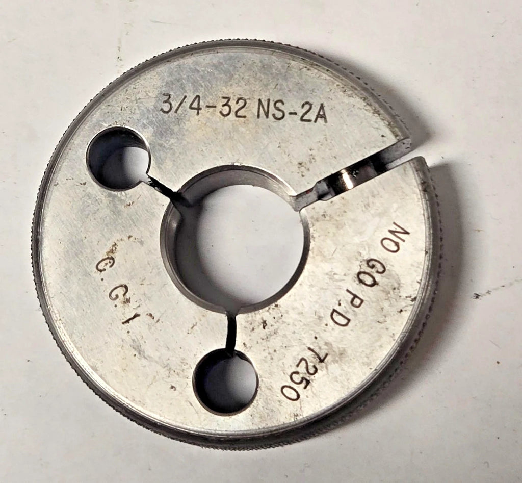 Gauge BORE RING 3/4-32 NS-2A NO GO .7250 Thread Plug Gage