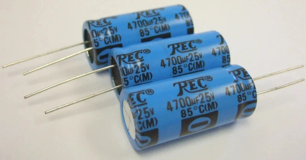 REC Transcend Radial Type Electrolytic Capacitors 4700uF 25V New Lot 10 pcs
