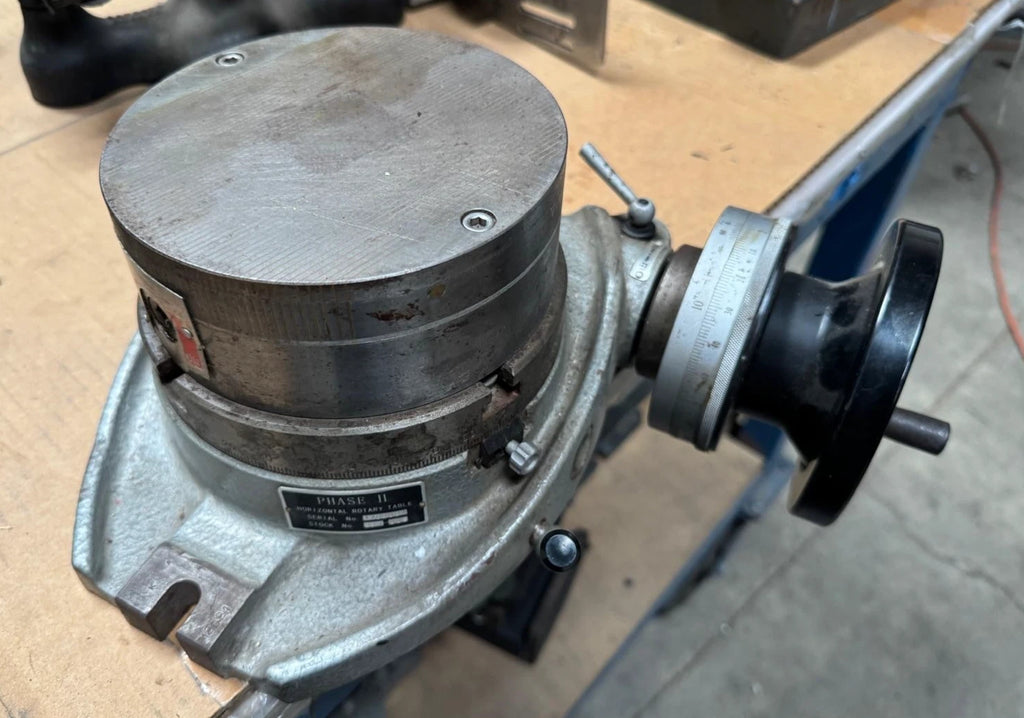 6” Precision Rotary Table Phase II Magnetic Chuck Bridgeport Milling Machine