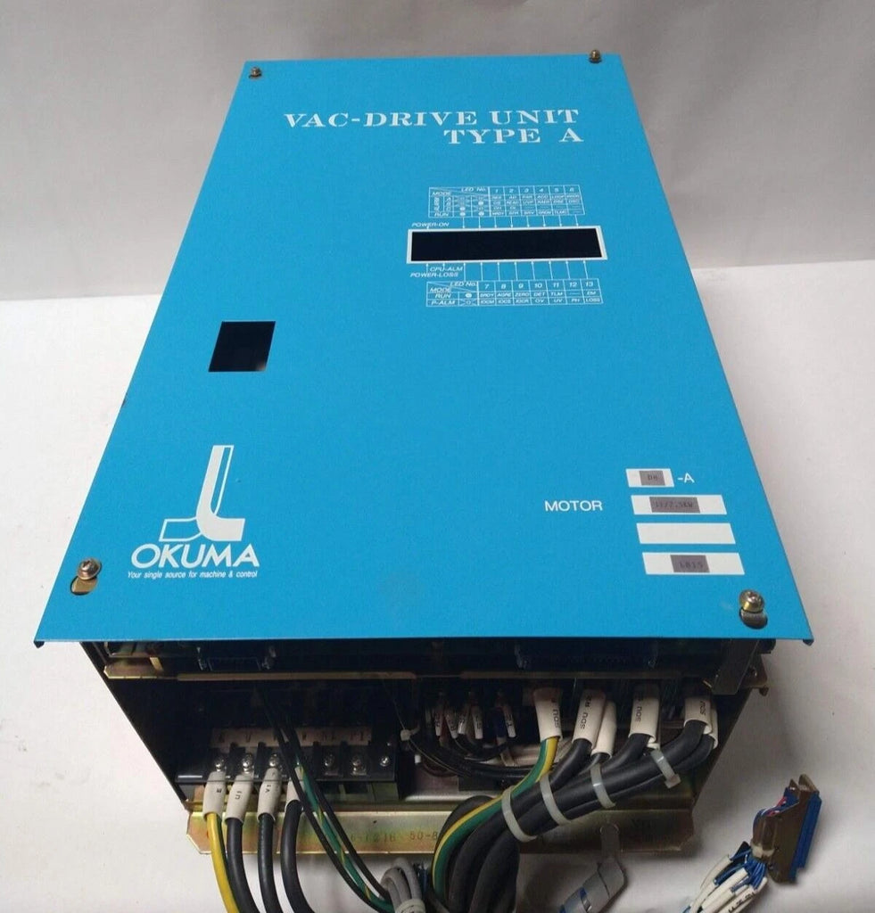 OKUMA VAC-DRIVE SPINDLE DRIVE UNIT TYPE A D8-A 11/7.5KW Local Pickup
