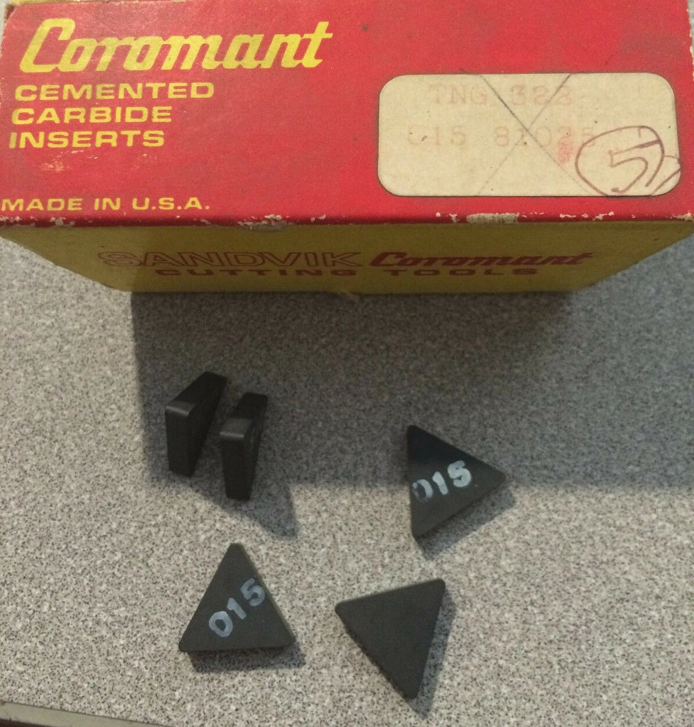 SANDVIK Coromant TNG 323 015 81025 Lathe Carbide Inserts 5 Pcs New Tools