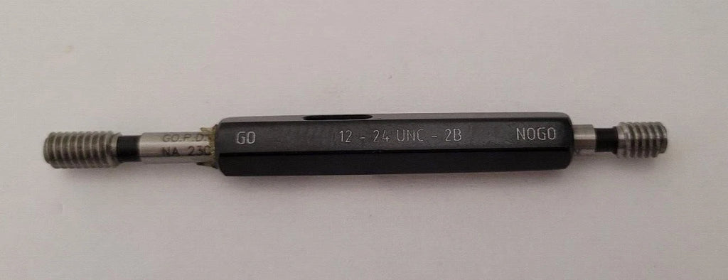 SPI 12-24 UNC-2B GO & NO GO Thread Plug Gage GO & NOGO Double End