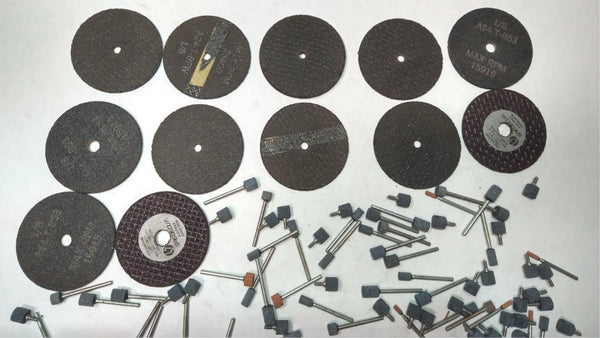 Misc Lot Abrasive Grinding Mounted Stone Grinding Cylindrical Cut-Off Wheel USA