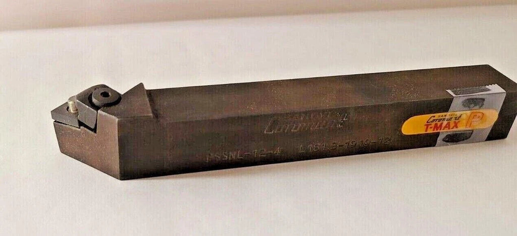 SANDVIK COROMANT PSSNL 12 - 4 Lathe Mill Tool Holder New Carbide Inserts