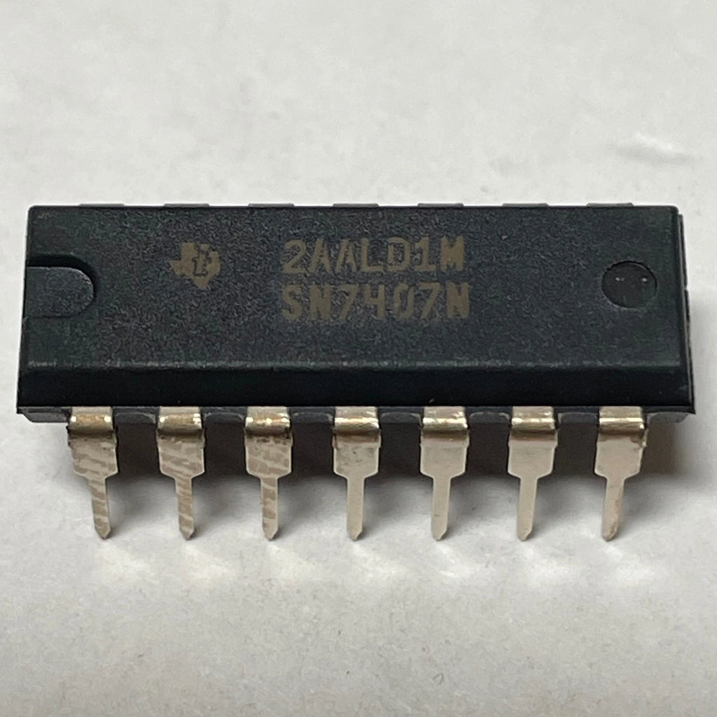 Lot of 145 Texas instruments SN7407N IC BUFF NON-INVERT 5.25V 14-PDIP 44838-01