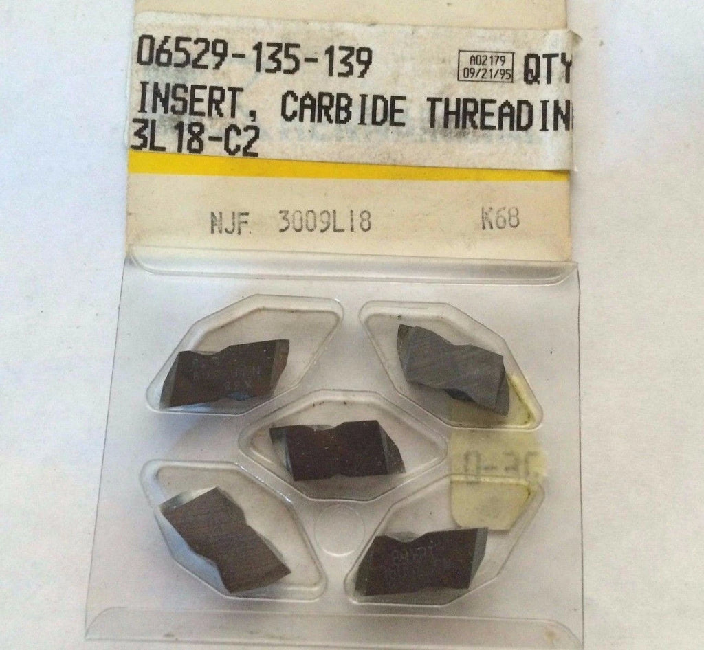 Kennametal NJF 3009 L18 K68 Carbide Inserts 5 Pcs Grooving Cut Off Threading